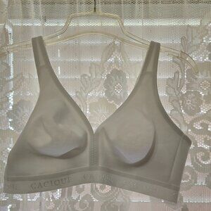 Cacique Bra Unlined/No Wire~ 40C~WHITE